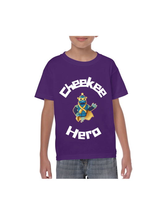 Cheekee Hero Full Tee (Youth) - Purple